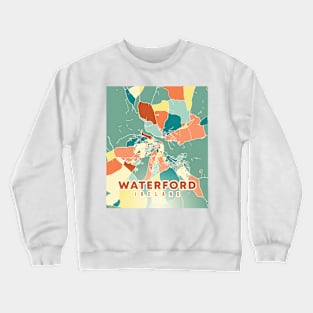 WATERFORD IRELAND: UNVEILING THE EMERALD CITY IN VINTAGE HUES Crewneck Sweatshirt